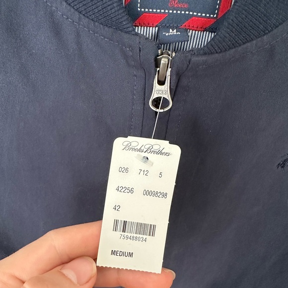 Brooks Brothers Dark Blue Bomber Jacket - Picture 4 of 7